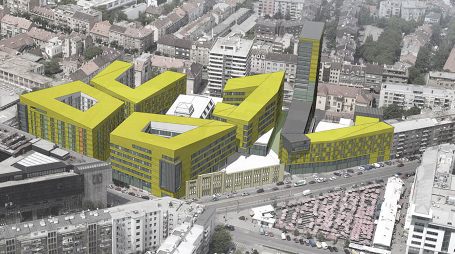 Mixed Use Urban Block Whitehead and Parkin Architects